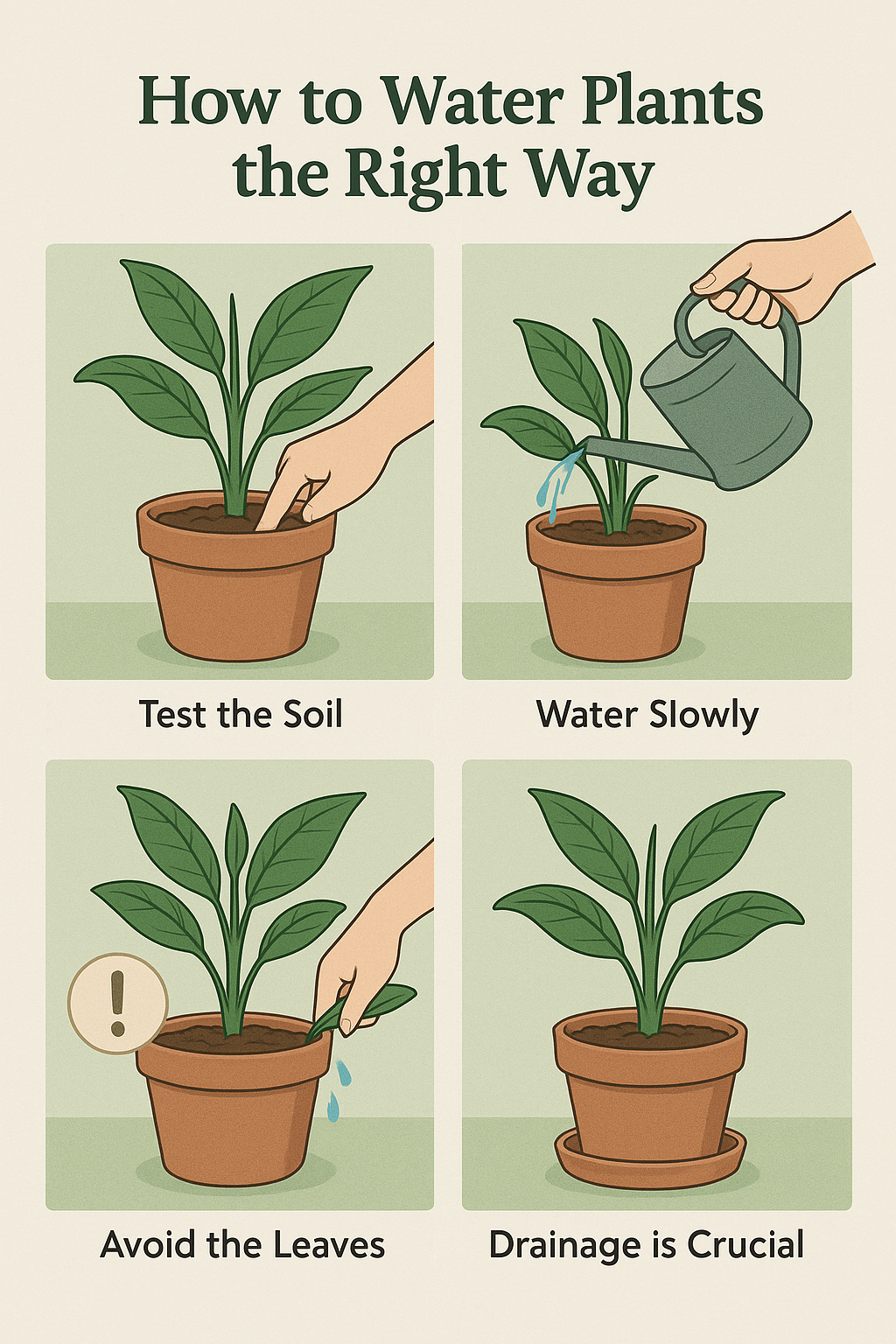 Step-by-Step Watering Technique
