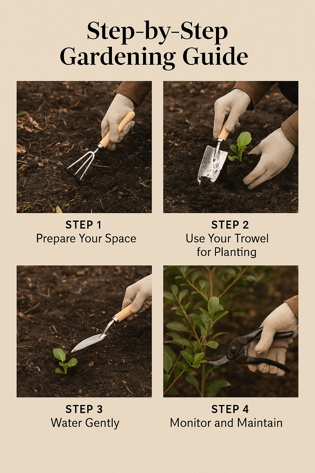 Step-by-Step: How to Start Using Your Gardening Tools