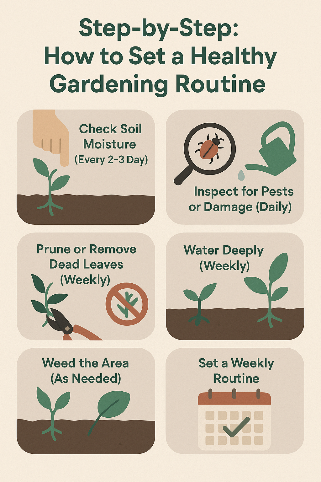Step-by-Step: How to Set a Healthy Gardening Routine