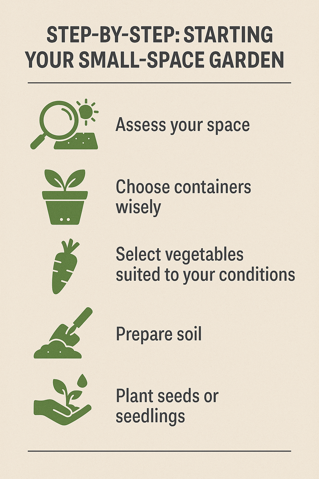 Step-by-Step: Starting Your Small-Space Garden