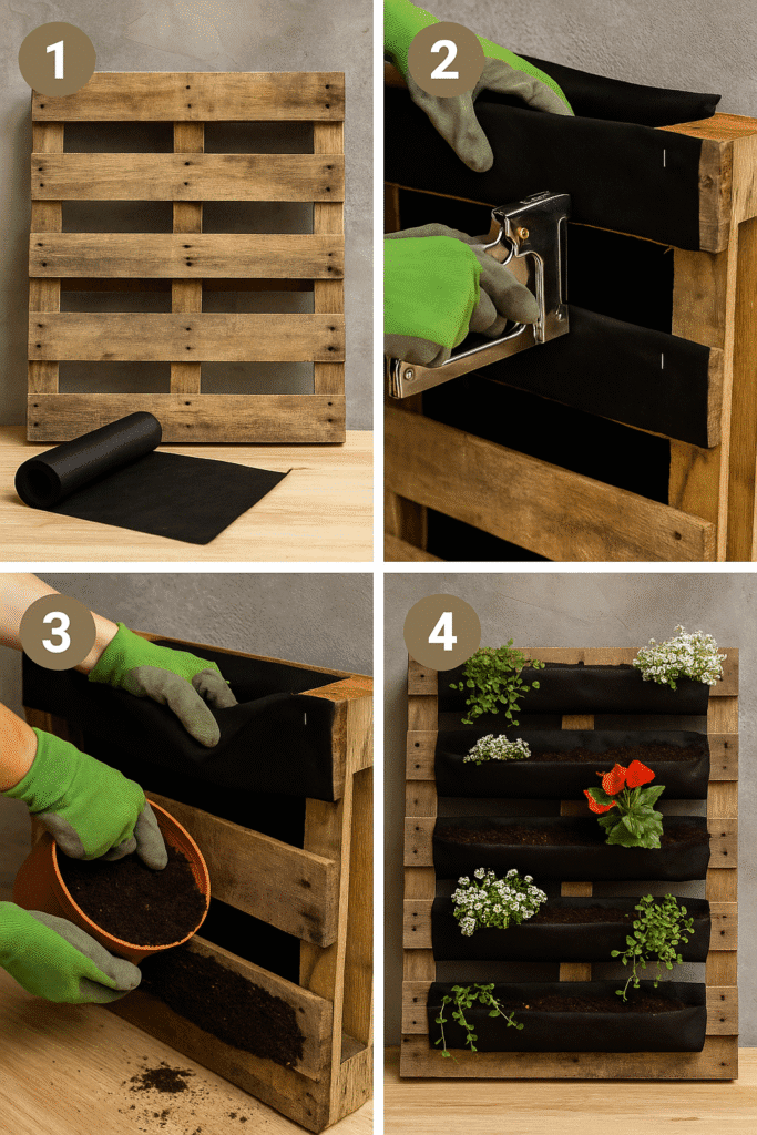 Step-by-Step: How to Build a DIY Pallet Planter Wall